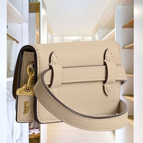 Coach Ivory Leather Bandit Card Case Belt Bag Wallet NEW SOLD OUT!!! - Picture 4 of 4
